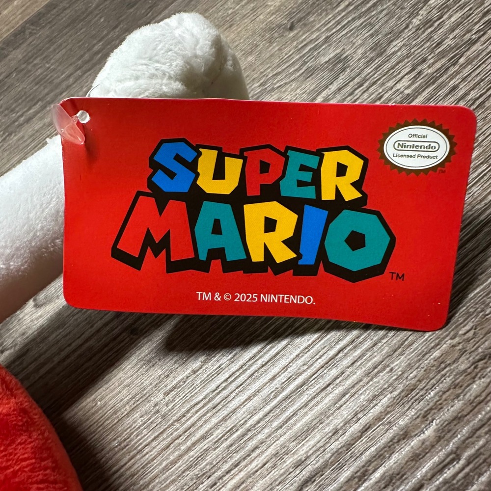 Nintendo Super Mario Fire Mario Plush 10 Inch Stuffed Toy Good Stuff 2025 NWT - Picture 3 of 5